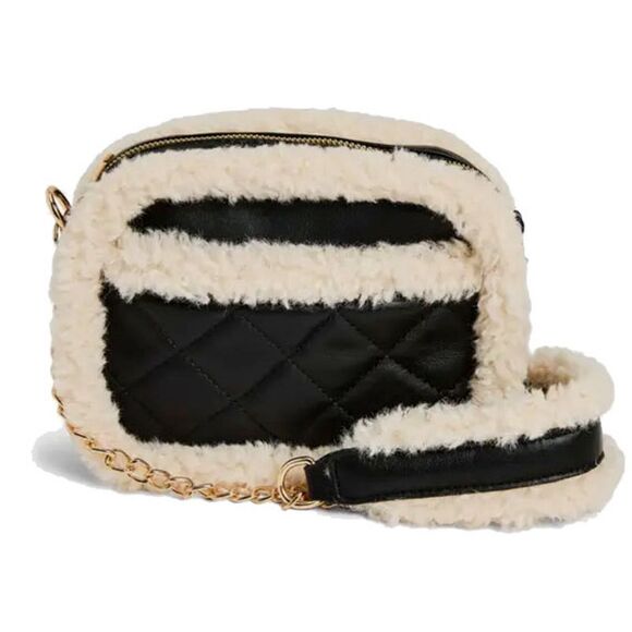 Sherpa Crossbody Purse - Picture 2 of 10